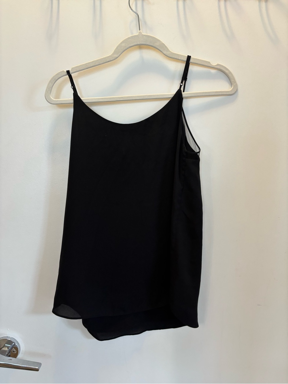 Babaton Black V-Neck Mesh-Trim Cami - Picture 5 of 5